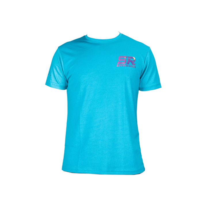 Casual Round Neck Tee - Blue