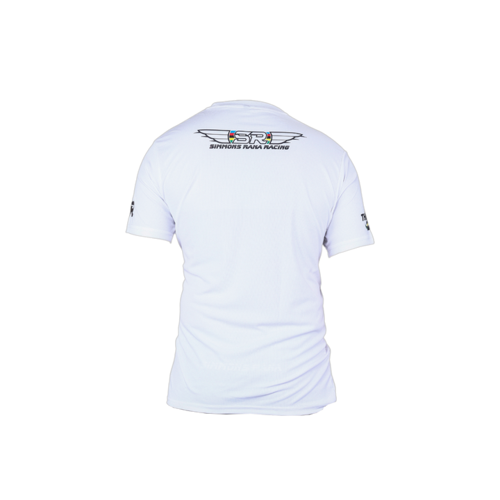 Casual Round Neck Tee - White