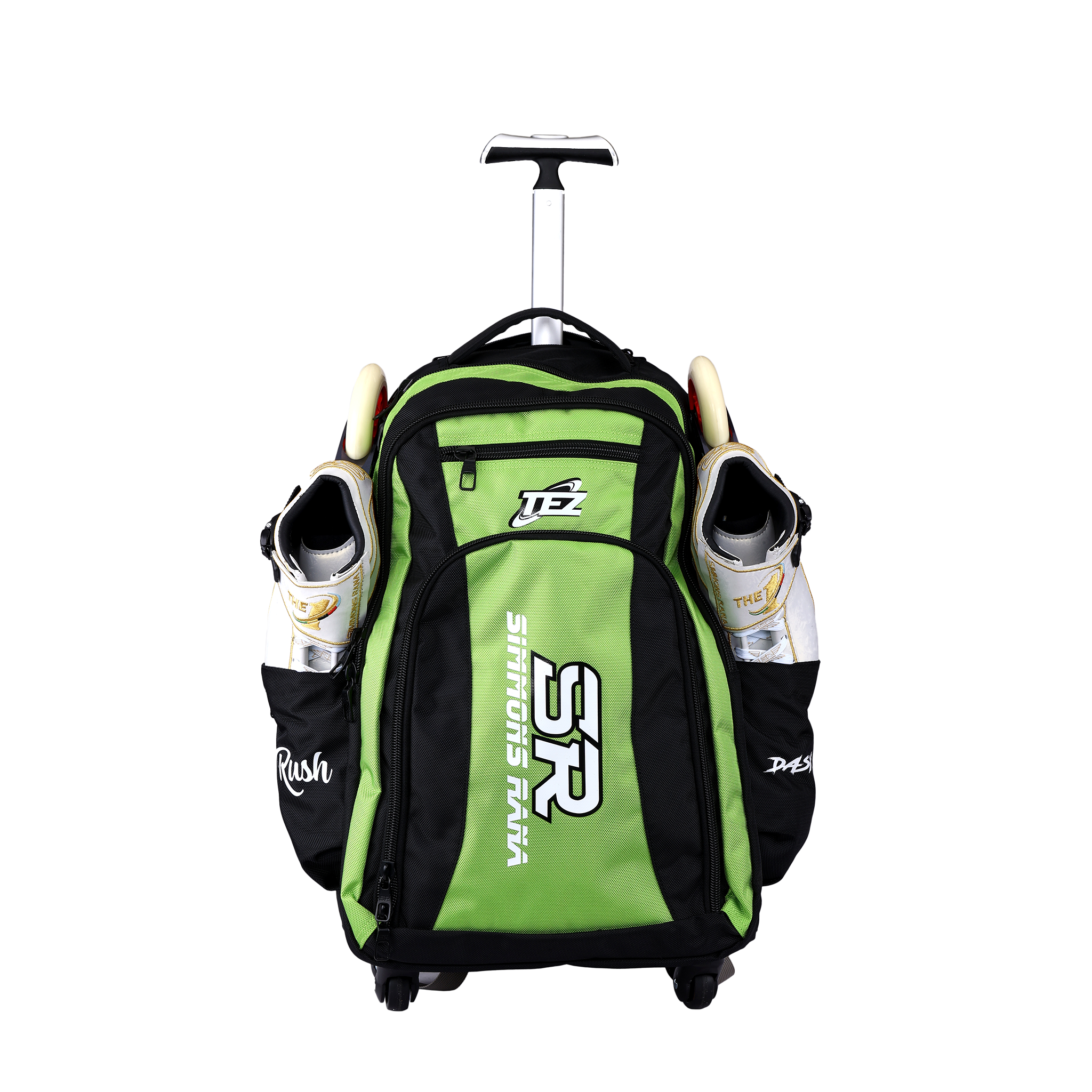 SR Trolley Back Pack - green – Simmons Rana Racing