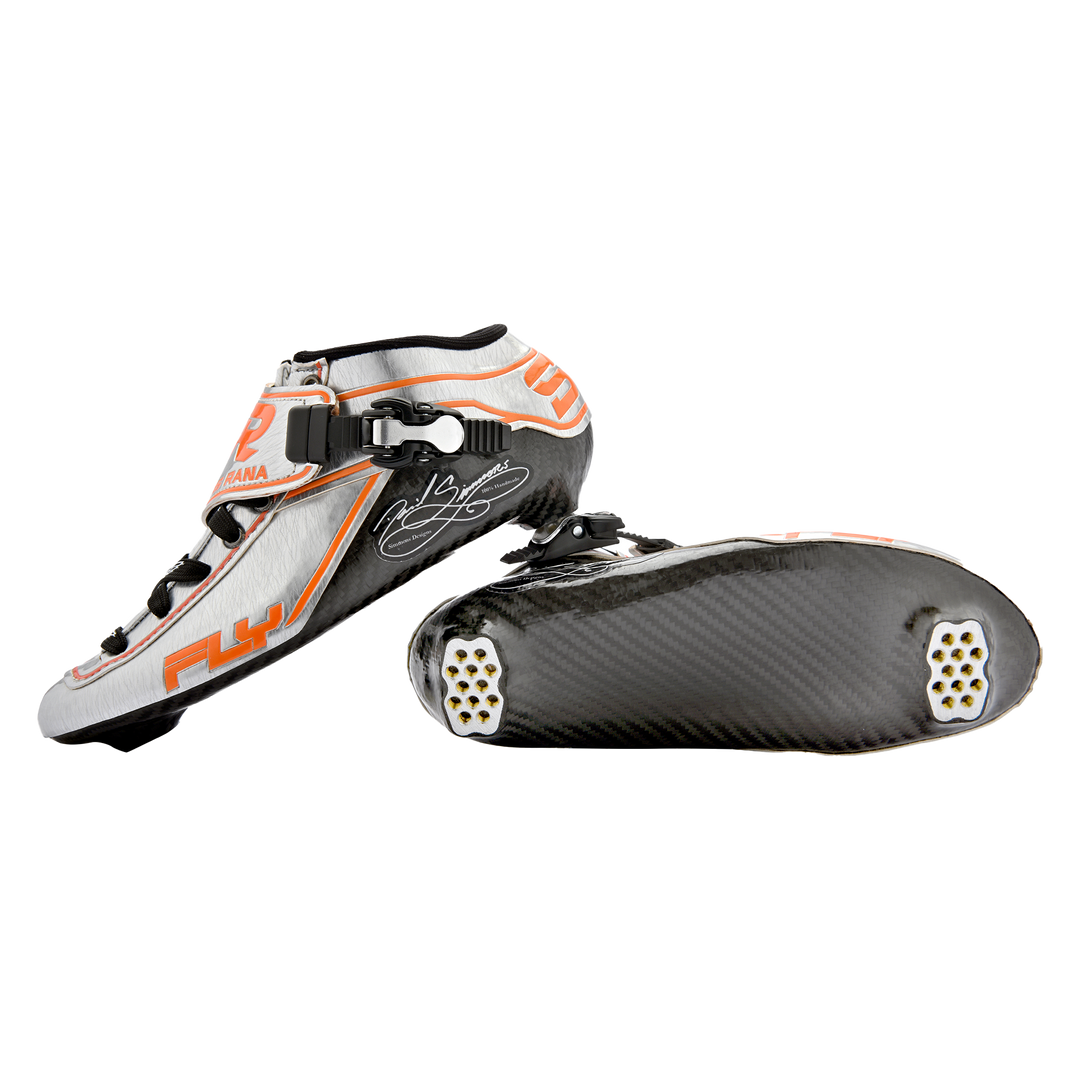 In Line Racing Boot FLY Boots (Yellow/Blue): Pro Inline Speed Skating Performance – Simmons ...